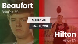 Matchup: Beaufort vs. Hilton  2018