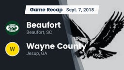 Recap: Beaufort  vs. Wayne County  2018