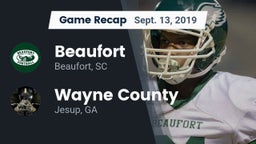 Recap: Beaufort  vs. Wayne County  2019