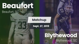 Matchup: Beaufort vs. Blythewood  2019