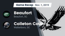 Recap: Beaufort  vs. Colleton County  2019