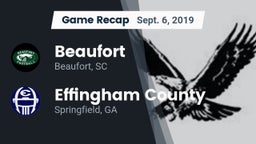 Recap: Beaufort  vs. Effingham County  2019