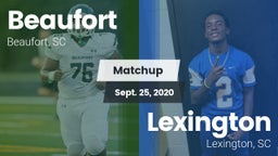 Matchup: Beaufort vs. Lexington  2020