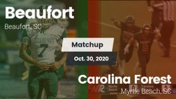 Matchup: Beaufort vs. Carolina Forest  2020