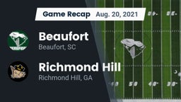 Recap: Beaufort  vs. Richmond Hill  2021