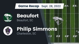 Recap: Beaufort  vs. Philip Simmons  2022