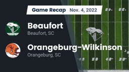 Recap: Beaufort  vs. Orangeburg-Wilkinson  2022
