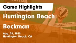 Huntington Beach  vs Beckman  Game Highlights - Aug. 28, 2019