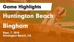 Huntington Beach  vs Bingham  Game Highlights - Sept. 7, 2019