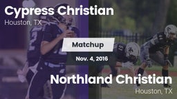 Matchup: Cypress Christian vs. Northland Christian  2016