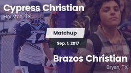 Matchup: Cypress Christian vs. Brazos Christian  2017