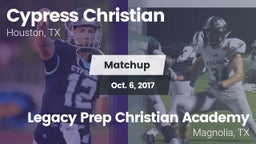 Matchup: Cypress Christian vs. Legacy Prep Christian Academy 2017