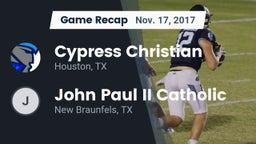 Recap: Cypress Christian  vs. John Paul II Catholic  2017