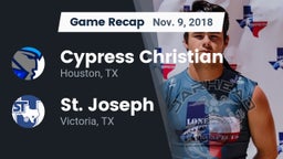 Recap: Cypress Christian  vs. St. Joseph  2018