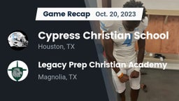 Recap: Cypress Christian School vs. Legacy Prep Christian Academy 2023