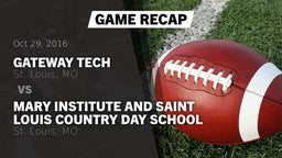 Recap: Gateway Tech  vs. Mary Institute and Saint Louis Country Day School 2016