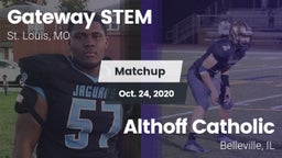 Matchup: Gateway Tech vs. Althoff Catholic  2020