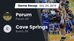 Recap: Porum  vs. Cave Springs  2019
