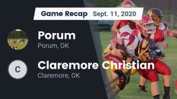 Recap: Porum  vs. Claremore Christian  2020