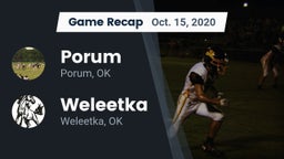Recap: Porum  vs. Weleetka  2020