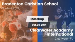 Matchup: Bradenton Christian vs. Clearwater Academy International  2017