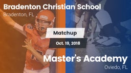 Matchup: Bradenton Christian vs. Master's Academy  2018