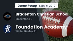 Recap: Bradenton Christian School vs. Foundation Academy  2019