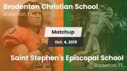 Matchup: Bradenton Christian vs. Saint Stephen's Episcopal School 2019