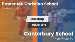 Matchup: Bradenton Christian vs. Canterbury School 2019