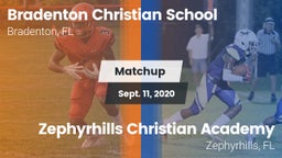 Matchup: Bradenton Christian vs. Zephyrhills Christian Academy  2020