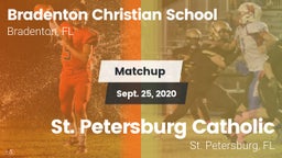 Matchup: Bradenton Christian vs. St. Petersburg Catholic  2020
