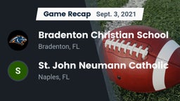 Recap: Bradenton Christian School vs. St. John Neumann Catholic  2021