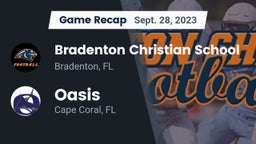 Recap: Bradenton Christian School vs. Oasis  2023
