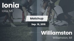 Matchup: Ionia vs. Williamston  2016