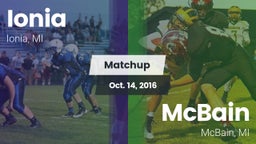 Matchup: Ionia vs. McBain  2016