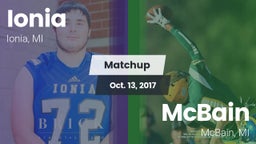 Matchup: Ionia vs. McBain  2017