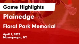 Plainedge  vs Floral Park Memorial  Game Highlights - April 1, 2022