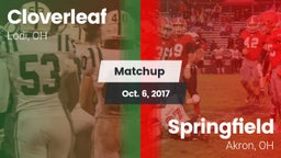 Matchup: Cloverleaf vs. Springfield  2017