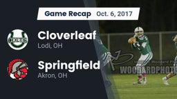 Recap: Cloverleaf  vs. Springfield  2017