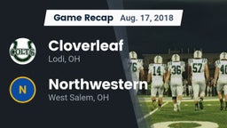 Recap: Cloverleaf  vs. Northwestern  2018