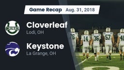 Recap: Cloverleaf  vs. Keystone  2018