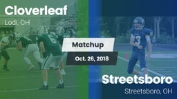 Matchup: Cloverleaf vs. Streetsboro  2018