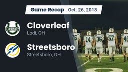 Recap: Cloverleaf  vs. Streetsboro  2018