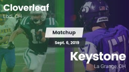 Matchup: Cloverleaf vs. Keystone  2019