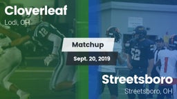 Matchup: Cloverleaf vs. Streetsboro  2019