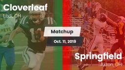 Matchup: Cloverleaf vs. Springfield  2019
