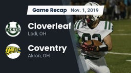 Recap: Cloverleaf  vs. Coventry  2019