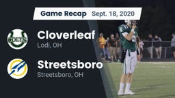 Recap: Cloverleaf  vs. Streetsboro  2020