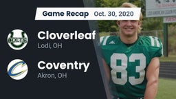 Recap: Cloverleaf  vs. Coventry  2020