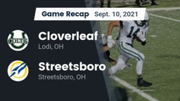 Recap: Cloverleaf  vs. Streetsboro  2021
